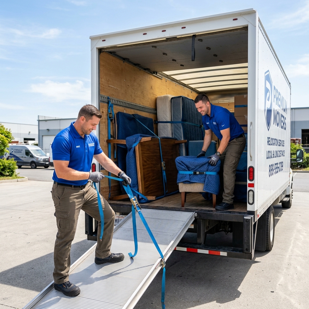 Safe Packers Movers Indore professional crew loading shipping truck